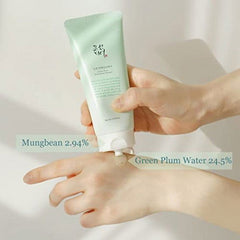 Green Plum Cleanser, Low pH Face Wash, Gentle Cleanser, Korean Skincare Cleanser, Hydrating Face Wash, Sensitive Skin Cleanser, Daily Face Wash, Clear Skin Cleanser- Makeup Stash Pakistan