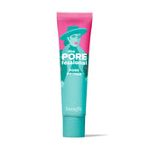 Benefit Porefessional pore primer tube with pink and teal design on a white background