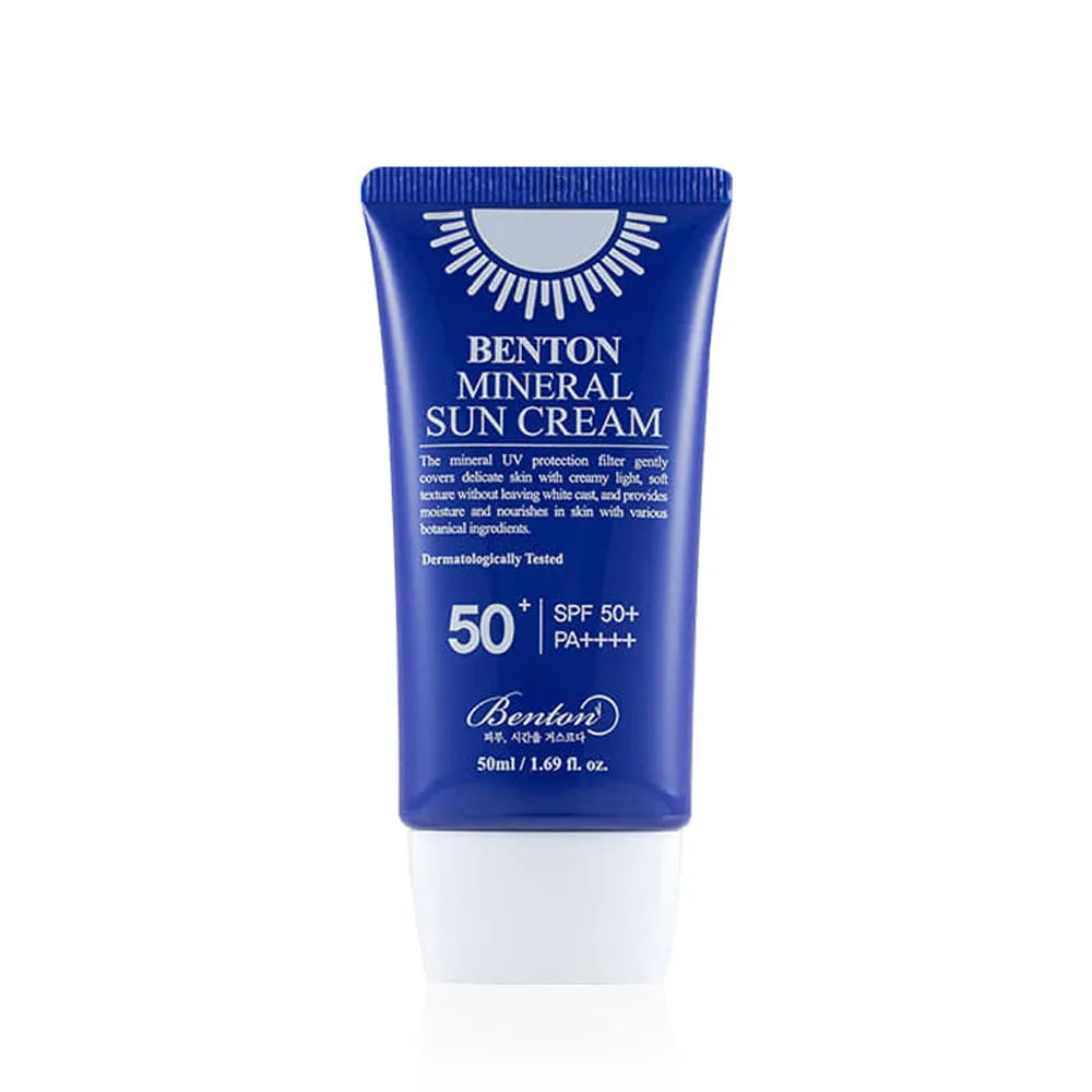 Benton - Mineral Suncream SPF50+++ 50ml - Makeup Stash Pakistan