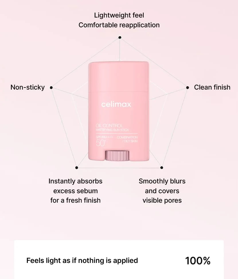 Celimax Oil Control Mattifying Sunstick 19g-Makeup Stash Pakistan