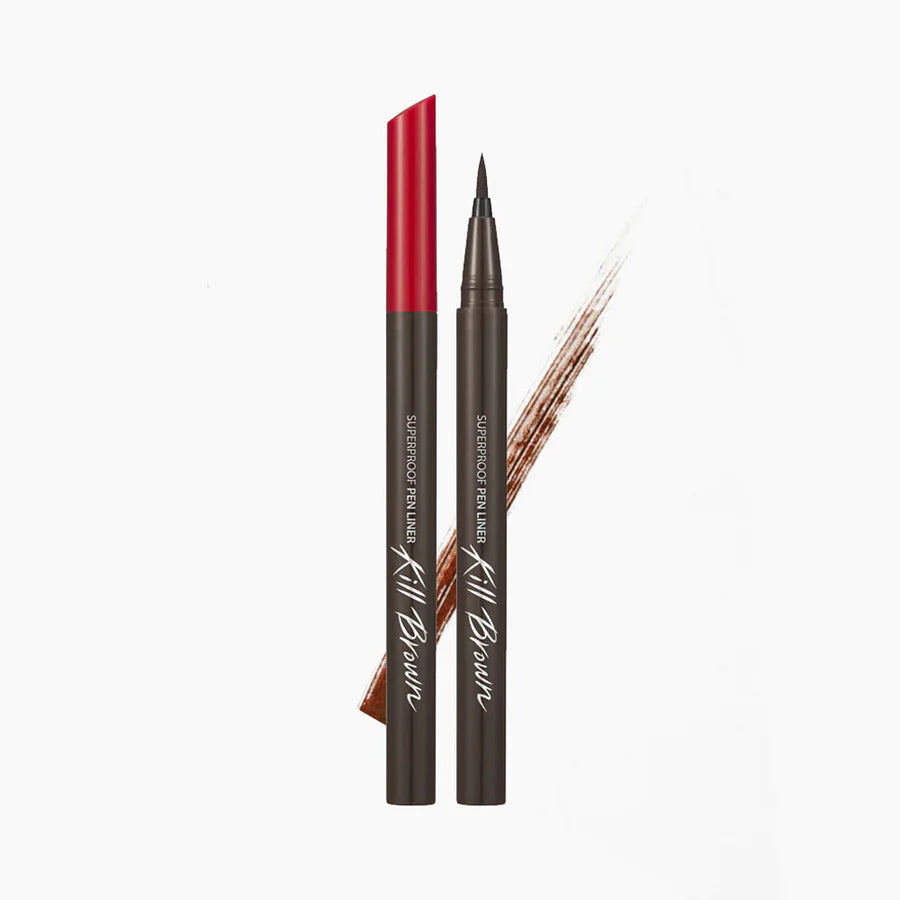 Brown Liquid Eyeliner, Superproof Pen Liner, Waterproof Eyeliner, Smudge Proof Eyeliner, Natural Eyeliner, - Makeup Stash Pakistan