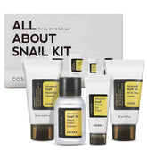 snail mucin skincare, korean skincare cosrx, cosrx snail essence set, acne scar treatment skincare, hydrating skincare kit, k beauty skincare set, snail mucin products, sensitive skin skincare kit - Makeup Stash Pakistan