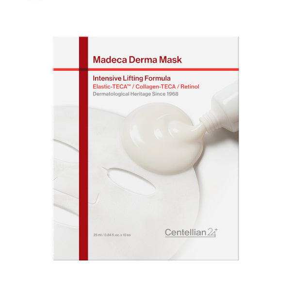 madeca derma mask intensive lifting formula, centellian lifting mask, firming sheet mask, anti aging face mask, korean lifting mask, centella asiatica mask - Makeupstashpk