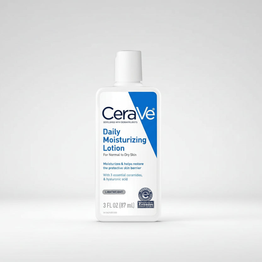 Daily Moisturizer, CeraVe Normal to Dry Skin, Ceramide Moisturizer, Hyaluronic Acid Lotion, Face and Body Lotion, Fragrance Free Moisturizer, Travel Size Moisturizer, Dermatologist Recommended Skincare, Hydrating Lotion , Makeustashpk