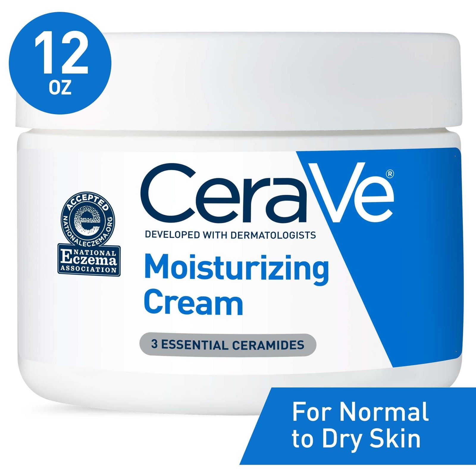 CeraVe Moisturizing Cream For Normal to Dry Skin 12 OZ - Makeup Stash Pakistan