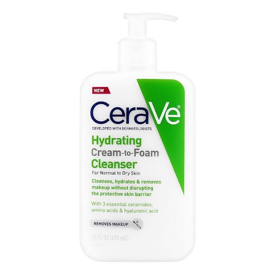 Cerave Hydrating Cream to Foam Cleanser For Normal to Dry Skin 87 ML - Makeup Stash Pakistan