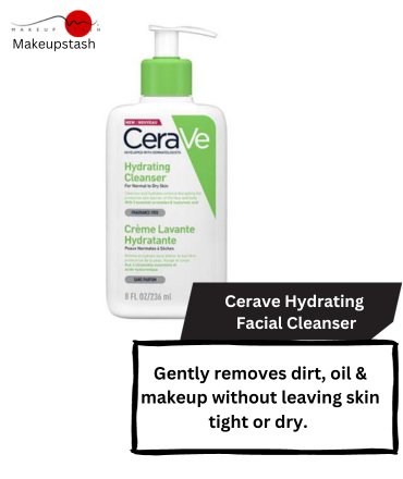 Cerave Hydrating Cleanser for Normal to Dry skin 355 ML (USA) - Makeup Stash Pakistan