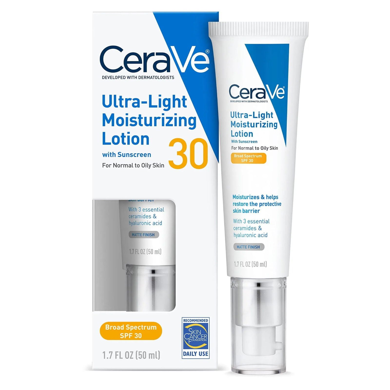 Cerave Ultra Light Moisturizing Lotion SPF 30 50 ML - Makeup Stash Pakistan