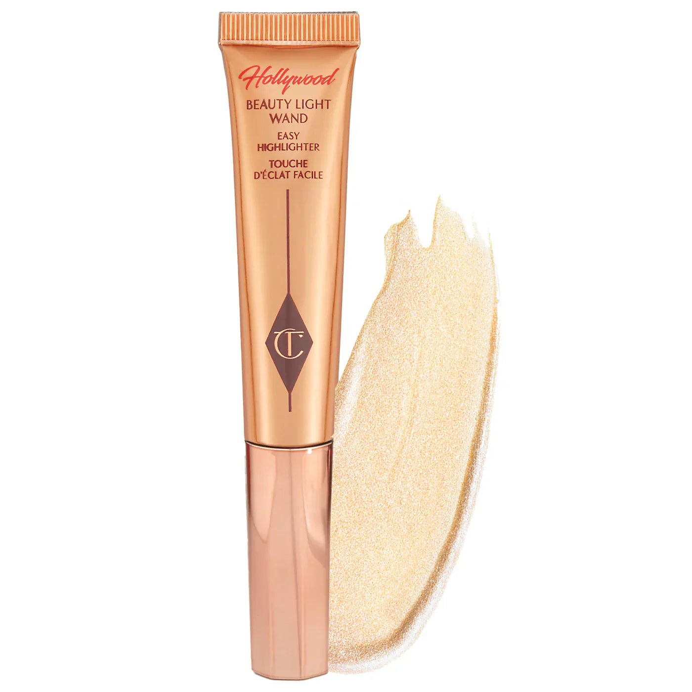 Highlighter, Beauty Light Wand Spotlight, liquid highlighter, Charlotte Tilbury Spotlight, glowing makeup, dewy skin highlighter, face illuminator, champagne highlighter, luxury makeup, radiant glow makeup, makeup highlighter wand - Makeupstashpk