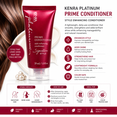 Kenra Professional, Kenra Platinum, Platinum Prime Conditioner, Signature Style, Kenra Conditioner, Hair Conditioner, Travel Size Conditioner, Hydrating Conditioner, Moisturizing Conditioner, Detangling Conditioner - Makeupstashpk