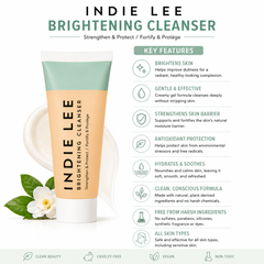 Indie Lee, Indie Lee Brightening Cleanser, Brightening Cleanser, Face Cleanser, Gel Cleanser, Travel Size Cleanser, Facial Cleanser, Makeup Remover, Hydrating Cleanser, Gentle Cleanser, Daily Face Wash - Makeupstashpk