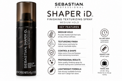 Sebastian Shaper ID Hairspray 42g – Flexible Hold Lightweight Styling Spray for Natural Movement