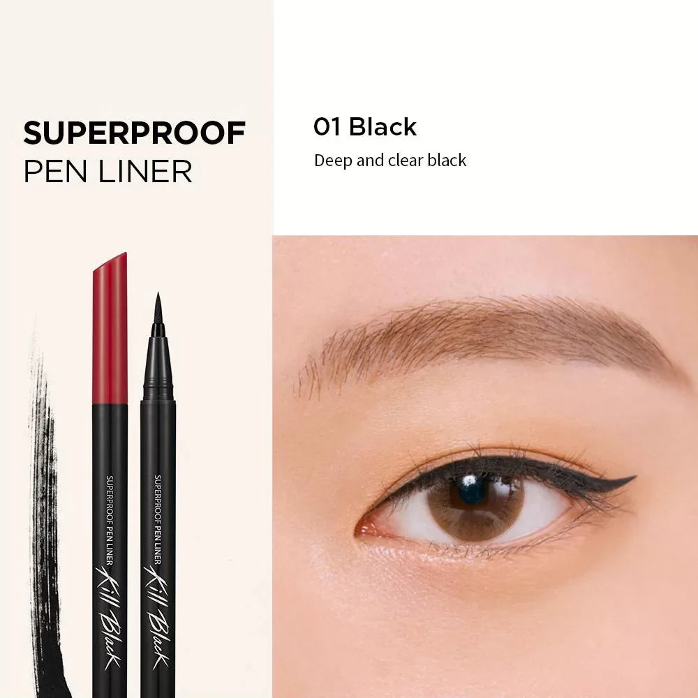 Clio - Superproof Pen Liner 01 Black -Makeup Stash Pakistan