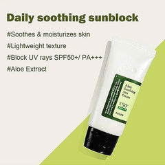 Cosrx Aloe Soothing Sun Cream SPF50 PA+++ 50ml - Makeup Stash Pakistan