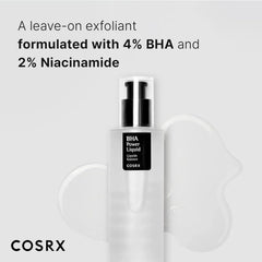 cosrx bha exfoliant, blackhead remover skincare, salicylic acid k beauty, korean exfoliating toner, acne treatment cosrx, pore minimizing skincare, bha liquid exfoliant, oily skin skincare, k beauty acne solution - Makeup Stash Pakistan