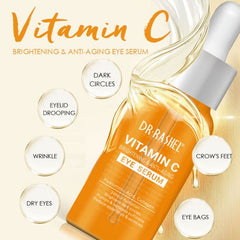 Dr Rashel Vitamin C Eye Serum, Eye Serum for Dark Circles, Under Eye Serum, Puffiness Treatment, Brightening Eye Serum, Anti Aging Eye Serum,Makeupstashpk
