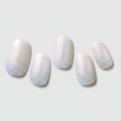 gel nail strips, Silver Marine nails, DGST53, ultra shine nails, press on gel strips, salon nails at home, easy nail strips, long lasting manicure, metallic nail strips, nail art strips, gel manicure alternative - Makeup Stash Pakistan