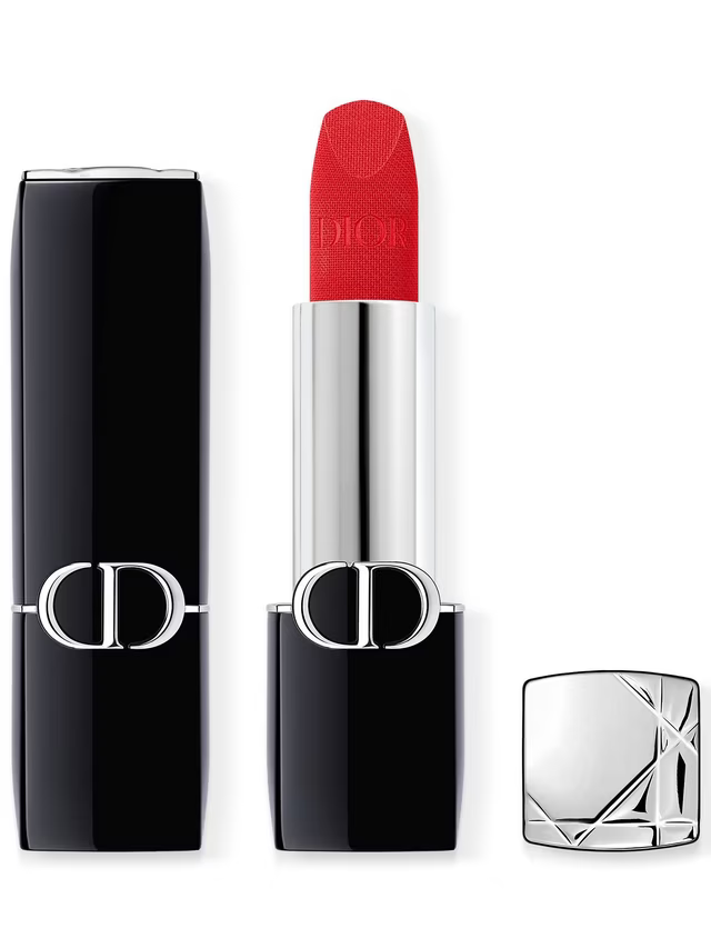 Dior Rouge Dior Mini Lipstick 760 Favorite, Dior 760 Favorite Lipstick, Dior Red Lipstick, Luxury Red Lipstick, Mini Dior Lipstick, Travel Size Lipstick, Satin Finish Lipstick,Makeupstashpk