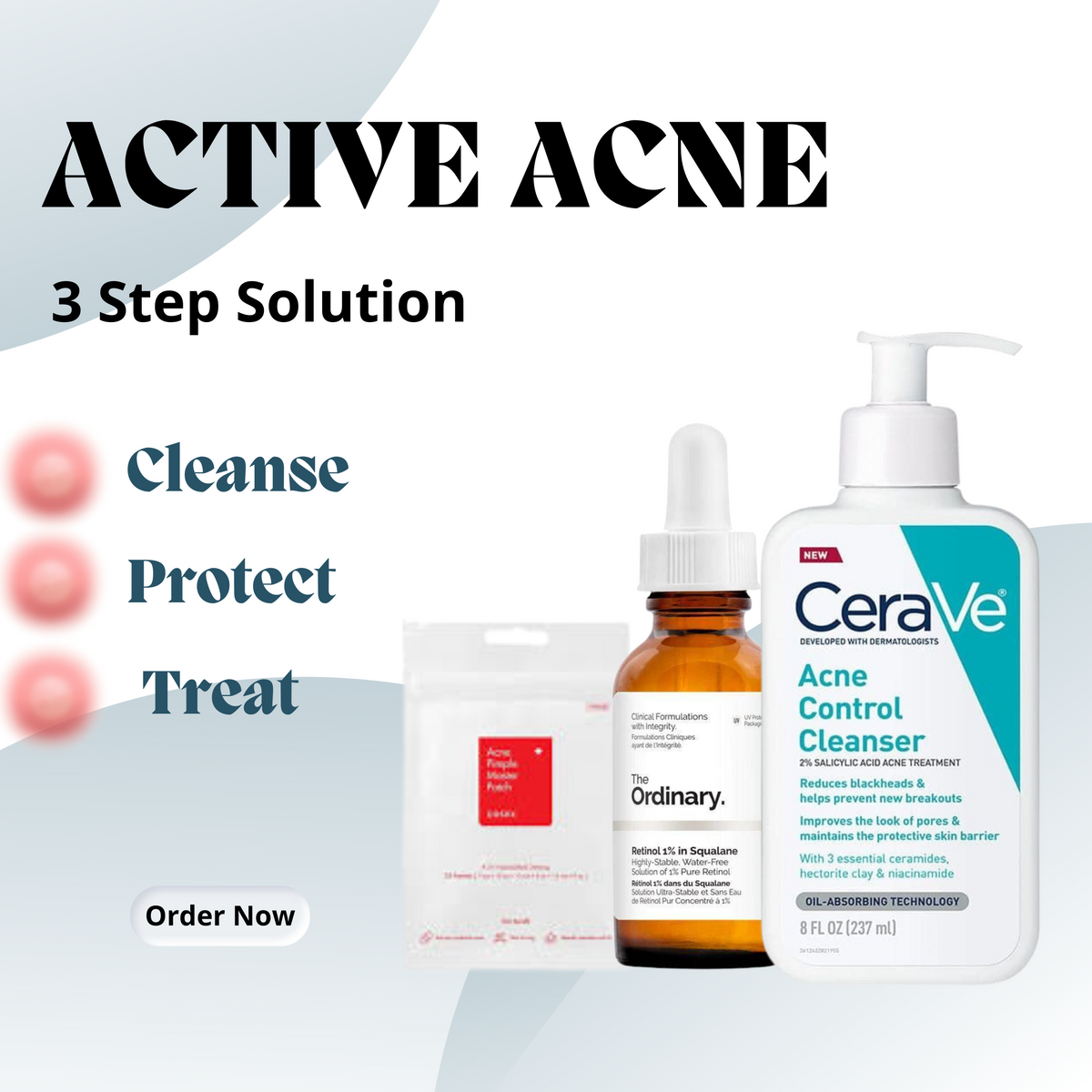 Active Acne 3 Step Solution Bundle In Pakistan