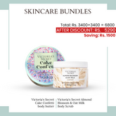 Duo Bundles Victoria's Secret Cake Confetti Body Butter+Victoria's Secret Almond Blossom& Oat Milk Body Scrub - Makeup Stash Pakistan