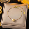 Heart Bracelet,Bracelet,Elegant,chain,Lightweight,perfect for daily wear,Makeup Stash Pakistan