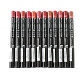Emelie Matte Lip & Eye Pencil Set of 12 - Makeup Stash Pakistan