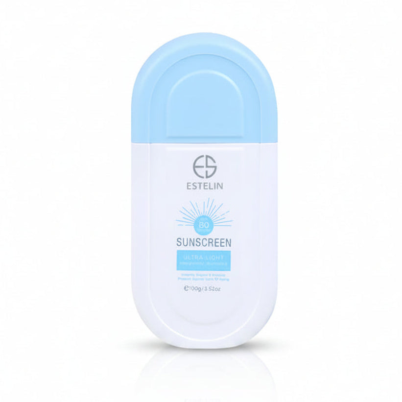 Estelin, Estelin Sunscreen, Estelin SPF80, Estelin SPF 80, Estelin PA+++++, SPF80 Sunscreen, SPF 80 Sunscreen, PA+++++ Sunscreen, PA++++ Sunscreen, Ultra Light Sunscreen, Ultra Lightweight Sunscreen, Lightweight Sunscreen, High SPF Sunscreen, Face Sunscreen, Facial Sunscreen, Sunscreen for Face, Daily Sunscreen, UV Protection - Makeupstashpk