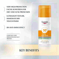 Eucerin Oil Control Dry Touch Sun Gel-Cream SPF 50 50 ML - Makeup Stash Pakistan