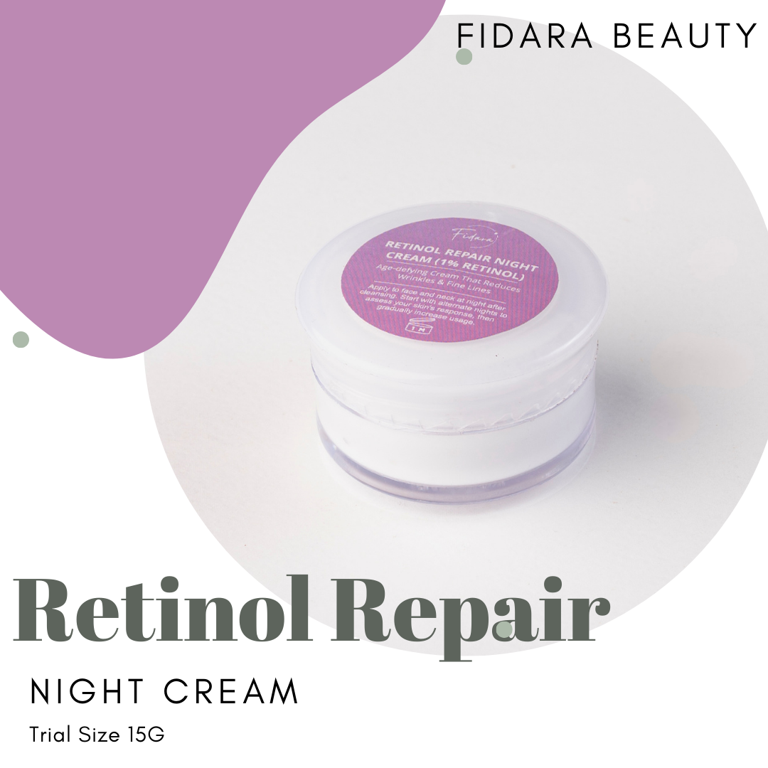 Fidara Beauty Retinol Repair Night Cream 15g - Makeup Stash Pakistan