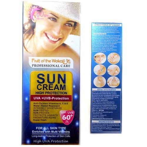 Fruit of the Wokali Sun Cream SPF 60+ - Makeup Stash Pakistan