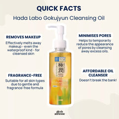 Hada Labo Goku Jyun Oil Cleansing Makeup Remover 200ml - Makeup Stash Pakistan