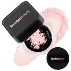 Huda Beauty powder, Easy Bake powder, Cherry Blossom Cake powder, Huda Beauty Easy Bake, loose setting powder, baking powder makeup, brightening powder, blurring powder, under eye setting powder, pink setting powder, long lasting makeup powder - Makeupstashpk