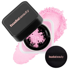 Huda Beauty Ube Birthday Cake, Huda Beauty Easy Bake powder, lavender setting powder, brightening loose powder, loose baking powder, blurring setting powder, under eye brightening powder, matte setting powder, pore blurring powder, oil - Makeupstashpk