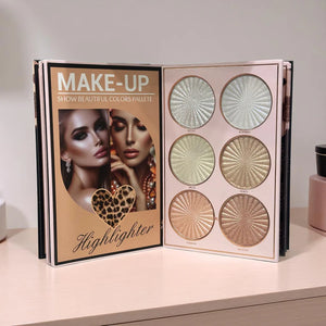 Makeup Palette, 6 in 1 Makeup Kit, Notebook Makeup Palette, All in One Makeup Kit, Travel Makeup Kit, Compact Makeup Set, Makeup Kit, Beginner Makeup Kit, Portable Beauty Kit, Multi Layer Makeup Palette - Makeup Stash Pakistan