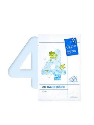 Numbuzin - No. 4 SOS Icy Soothing Sheet Mask 1P 27ml - Makeup Stash Pakistan