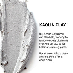 The INKEY List, INKEY List Kaolin Clay Mask, Kaolin Clay Mask, Clay Face Mask, Deep Cleansing Mask, Oil Control Mask, Pore Care, Pore Minimizing Mask, Face Mask, Oily Skin Care, Combination Skin - Makeupstashpk