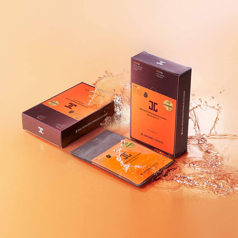 Jayjun Real Water Brightening Black Mask Sheet 25 ML - Makeup Stash Pakistan