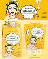 Kiss Beauty Vitamin E Sheet Mask - Makeup Stash Pakistan