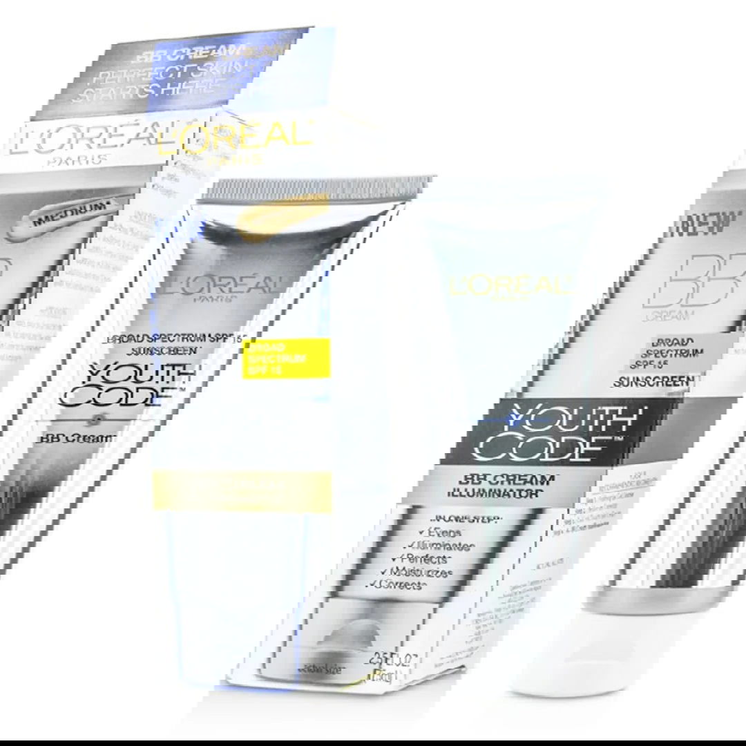 L'Oreal paris youth code bb cream medium spf 15, 75ml - Makeup Stash Pakistan