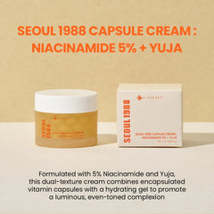 K-Secret - Seoul 1988 Capsule Cream: Niacinamide 5%+Yuja 50ml - Makeup Stash Pakistan