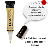La Girl HD Proconceal Color Corrector - Yellow - Makeup Stash Pakistan