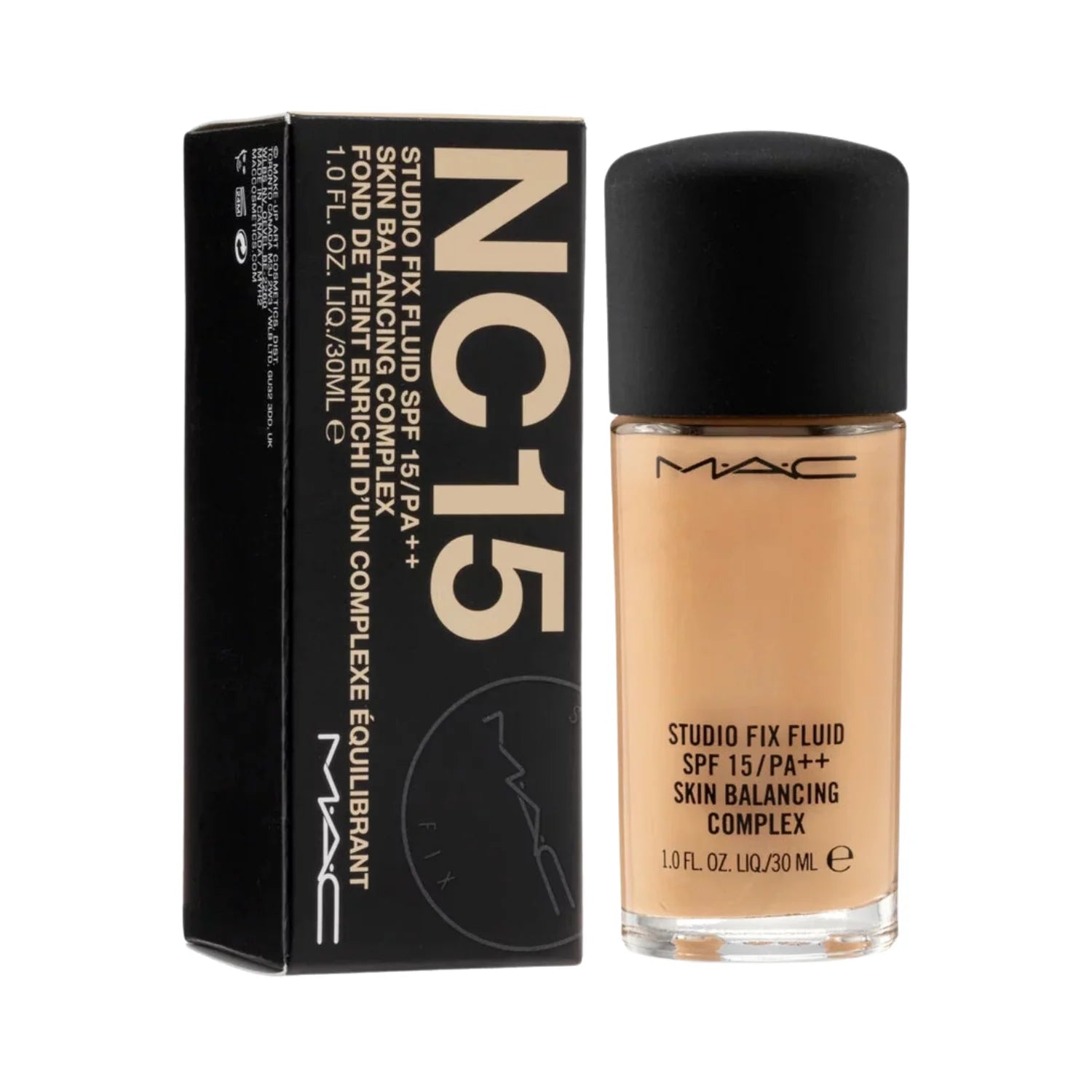 MAC Studio Fix Fluid Foundation Spf 15. NC15 30ml - MMakeup Stash Pakistan