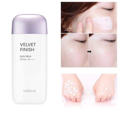 Missha - All Around Safe Block Velvet Finish Sun Milk SPF50+ PA+++ 70ml - Makeup Stash Pakistan
