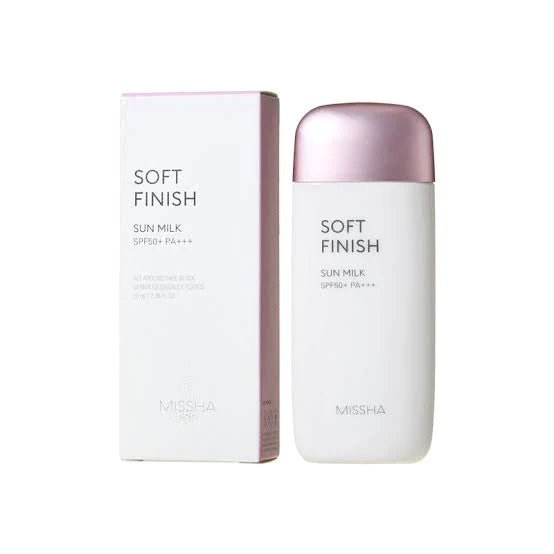 MISSHA All Around Safe Block Soft Finish Sun Milk SPF50+ PA+++ 70ml - Makeup Stash Pakistan