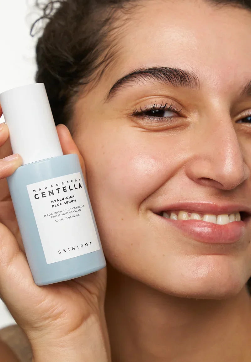 Skin1004 - Madagascar Centella Hyalu-Cica Blue Serum 50ml  -Makeup Stash Pakistan Skin1004 - Madagascar Centella Hyalu-Cica Blue Serum 50ml  -Makeup Stash Pakistan