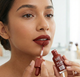 XRS Devoiler 2-in-1 Lip Gloss & Blusher Matte Mousse Finish - Maroon