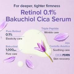 Mary & May - Retinol 0.1% Bakuchiol Cica Serum 80ml - Makeup Stash Pakistan
