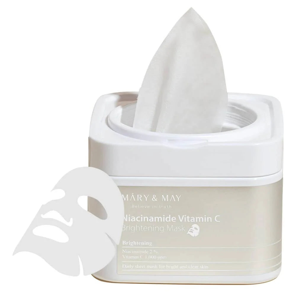 Niacinamide mask, Vitamin c sheet Mask, Korean Brightening Mask, Hydrating face Mask , Anti Dark spot Mask , Makeupstashpk