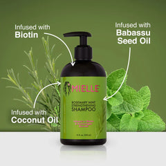 Mielle Rosemary Mint Strengthening Shampoo - Makeup Stash Pakistan