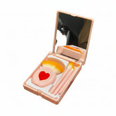 Mini Heart Makeup Brush Set, cute makeup brushes, portable makeup brush set, mini beauty brushes, heart makeup brushes, soft bristle makeup brushes, travel makeup brushes - Makeupstashpk